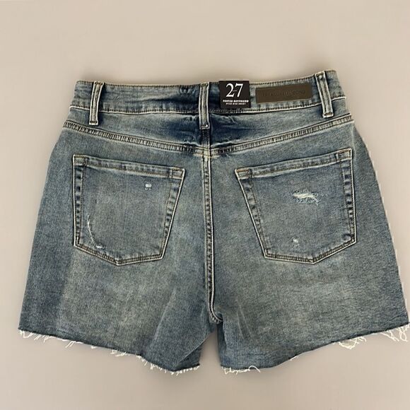 NWOT Treasure & Bond Foster Boyfriend High Rise Distressed Jean Short Size 27 - Picture 3 of 9